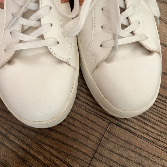 Esmara White & Pink Stripe Side Sneakers - Picture 5 of 9